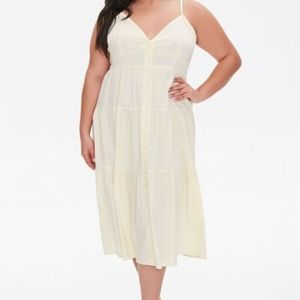 Pale Yellow Forever21 Plus Dress